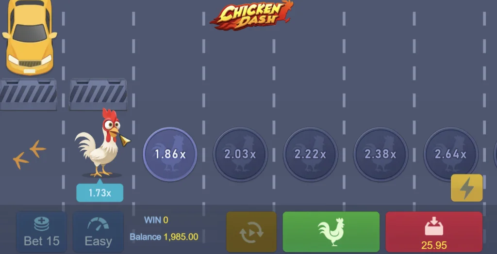Jeu démo Chicken Dash